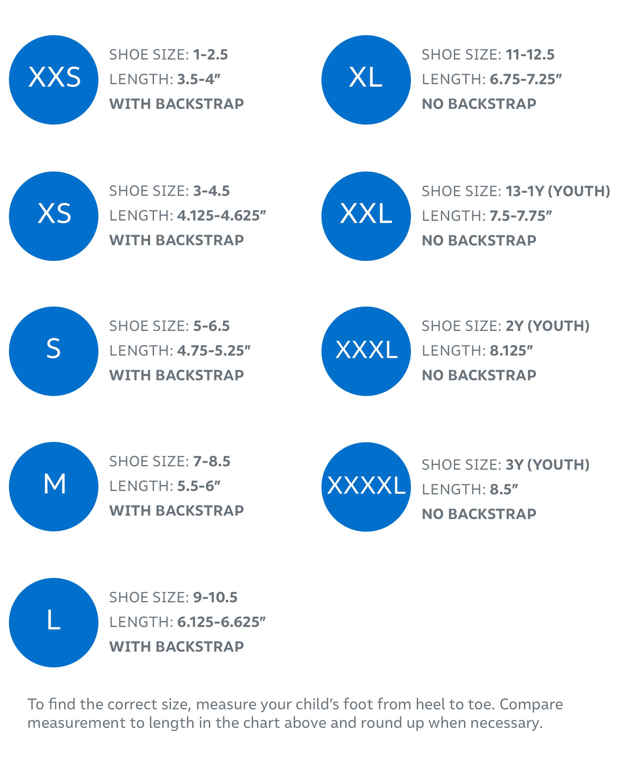 Flip flop outlet size guide